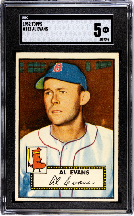 1952 Topps #152 Al Evans SGC 5