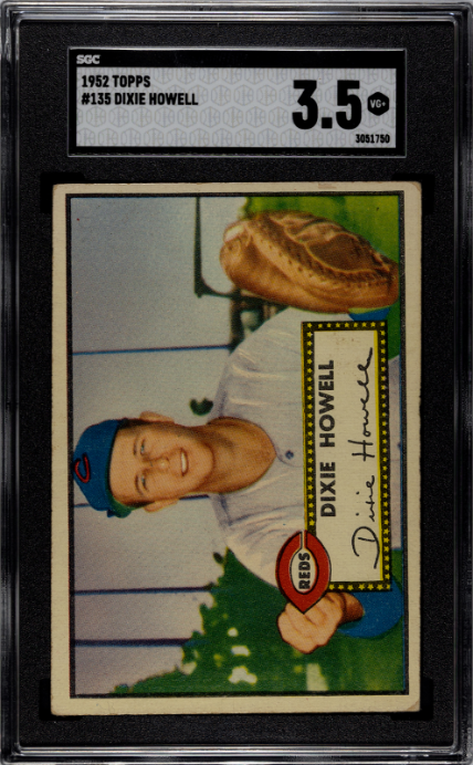 1952 Topps #135 Dixie Howell SGC 3.5