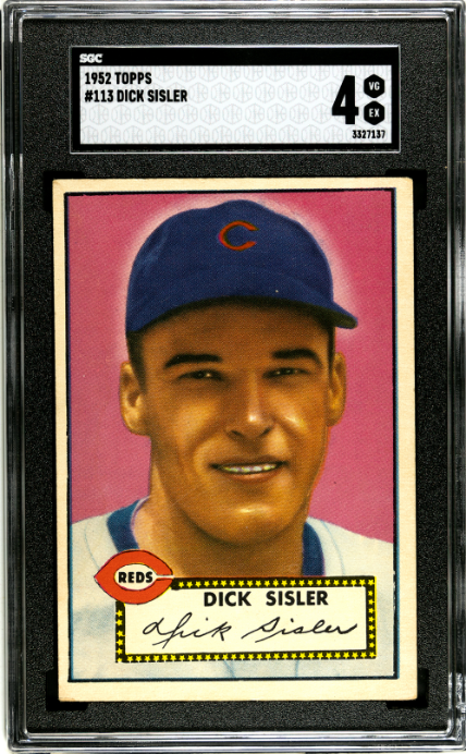 1952 Topps #113 Dick Sisler SGC 4