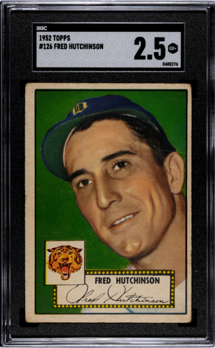 1952 Topps #126 Fred Hutchinson SGC 2.5