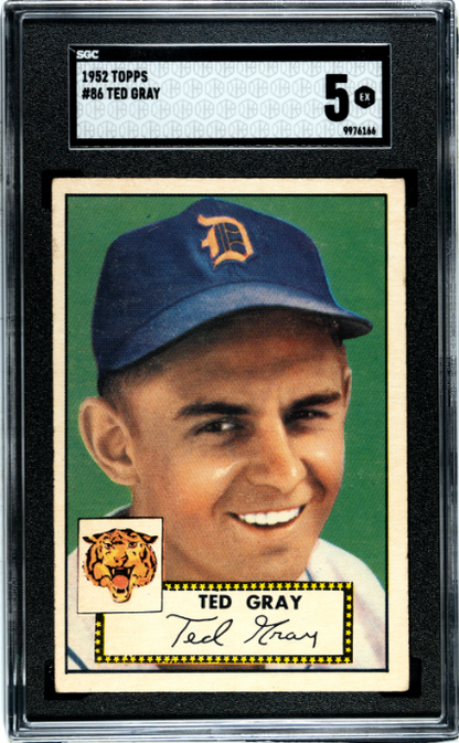 1952 Topps #86 Ted Gray SGC 5