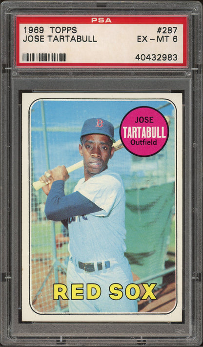 1969 Topps #287 Jose Tartabull PSA 6