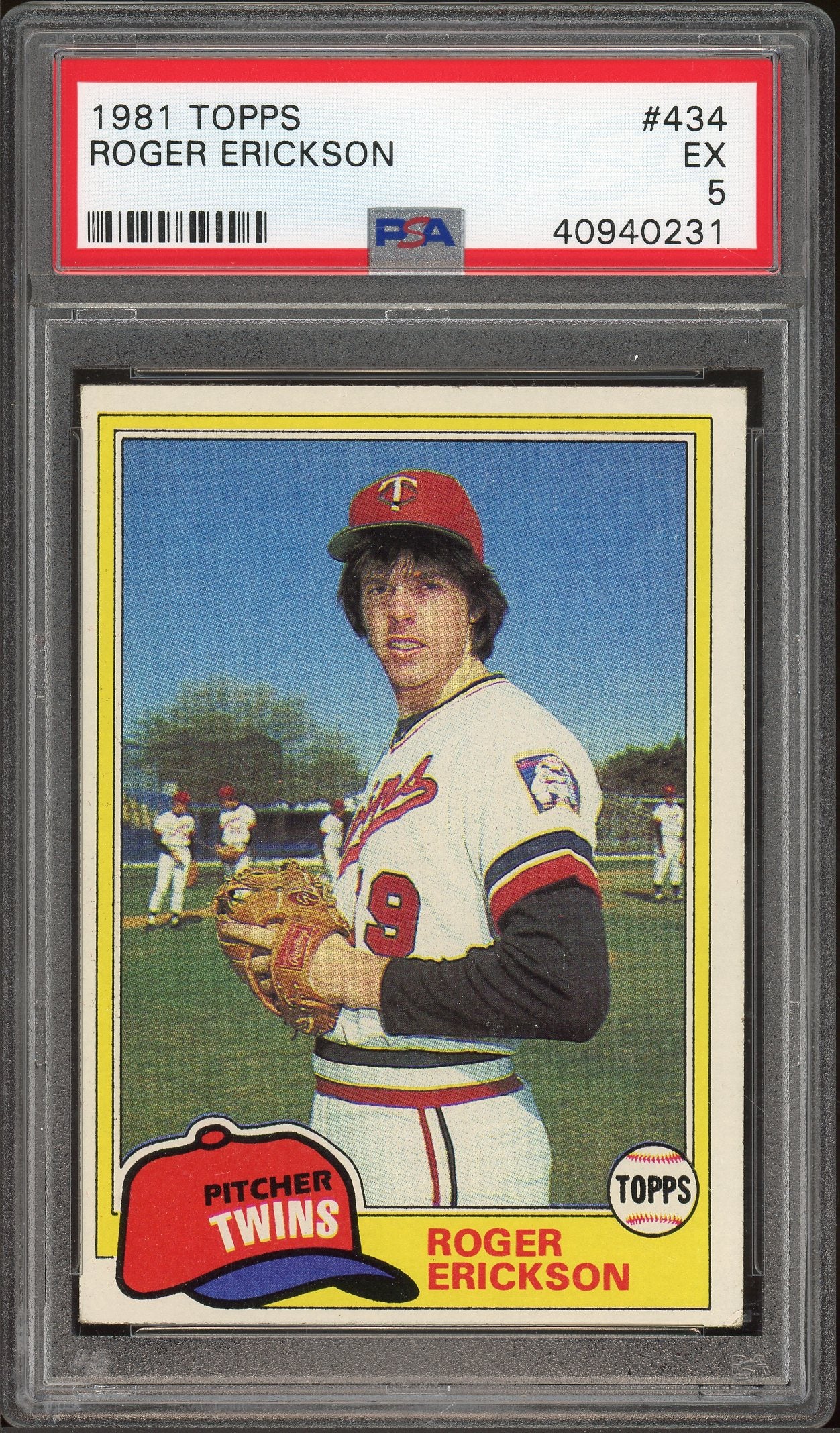 1981 Topps #434 Roger Erickson PSA 5