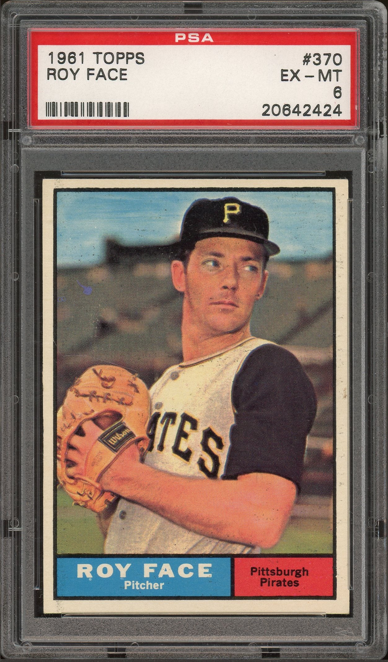 1961 Topps #370 Roy Face PSA 6