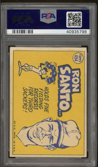 1970 Topps #454 Ron Santo PSA 3