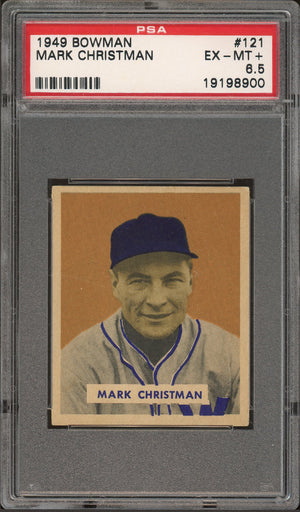 1949 Bowman #121 Mark Christman PSA 6.5