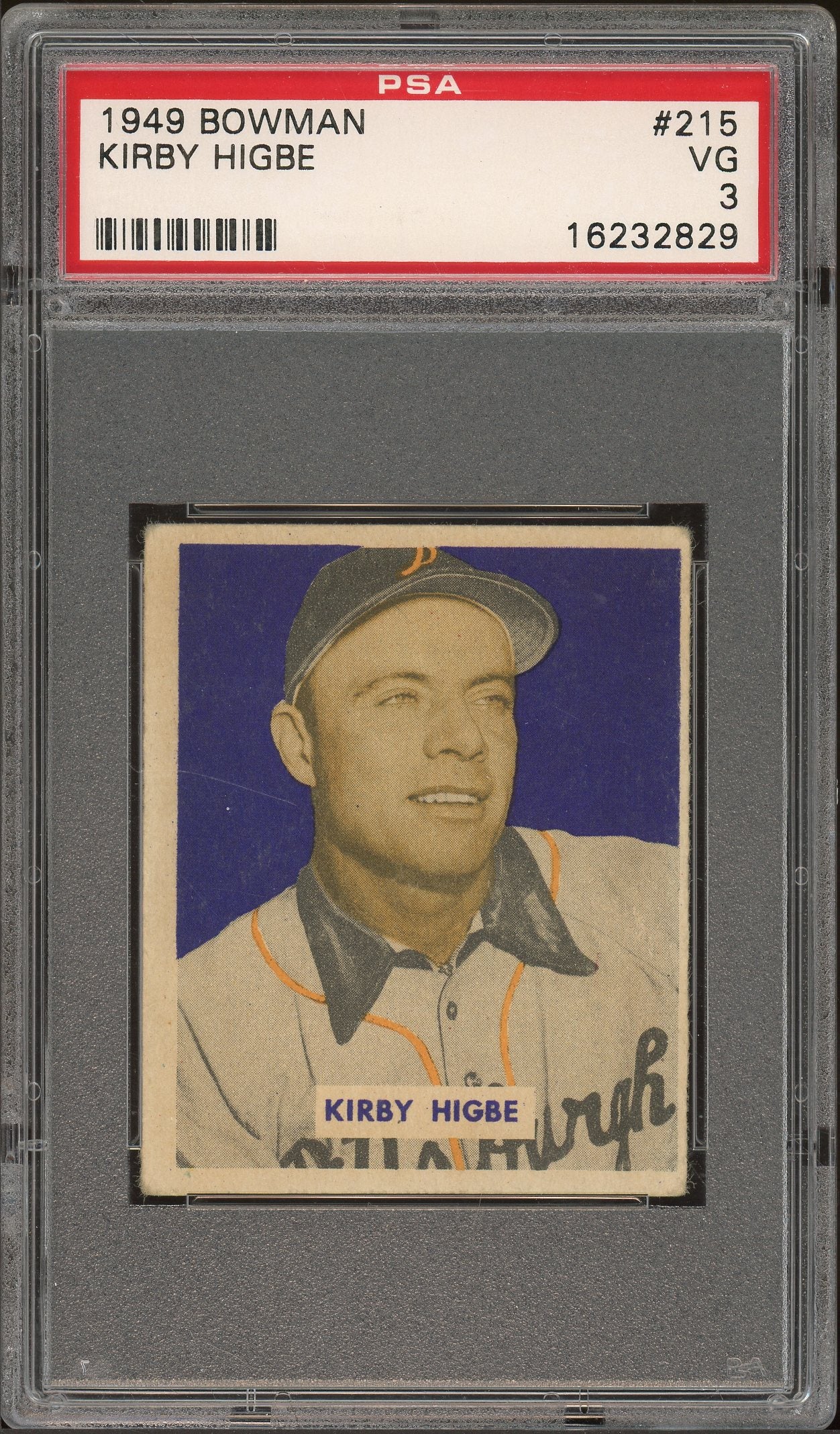 1949 Bowman #215 Kirby Higbe PSA 3