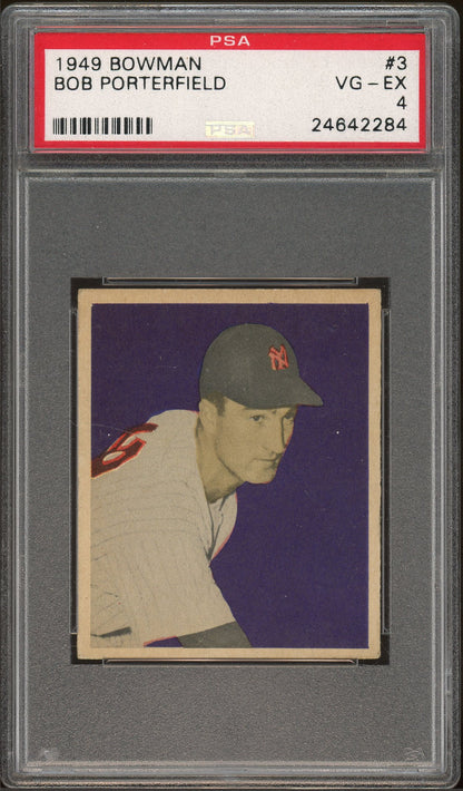 1949 Bowman #3 Bob Porterfield PSA 4