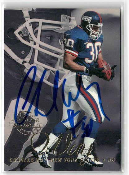 1997 Flair Showcase #64 Charles Way Row 2 Autograph