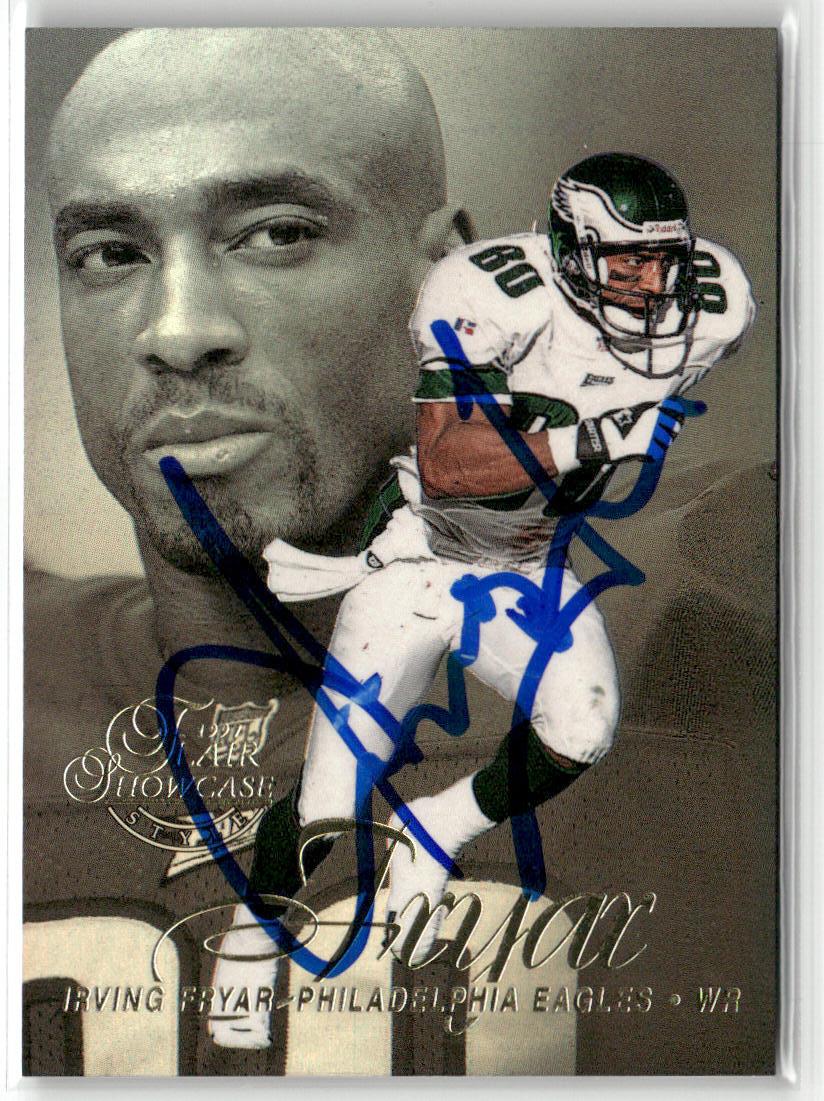 1997 Flair Showcase #103 Iriving Fryar Row 2 Autograph