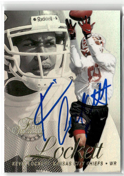 1997 Flair Showcase #108 Kevin Lockett Row 2 Autograph