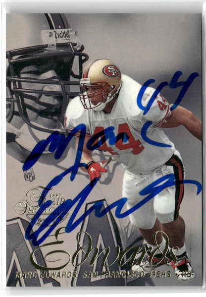 1997 Flair Showcase #73 Marc Edwards Row 2 Autograph