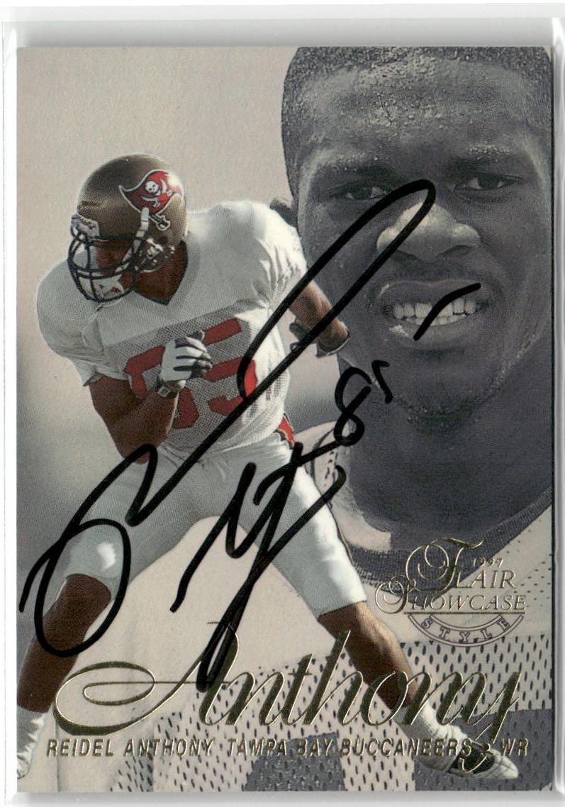 1997 Flair Showcase #54 Reidel Anthony Row 2 Autograph