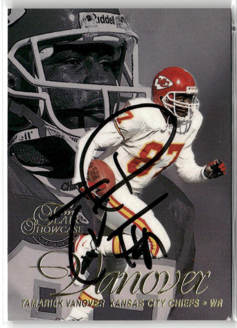 1997 Flair Showcase #87 Tamarick Vanover Row 2 Autograph