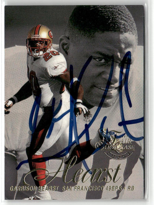 1997 Flair Showcase #86 Garrison Hearst Row 2 Autograph