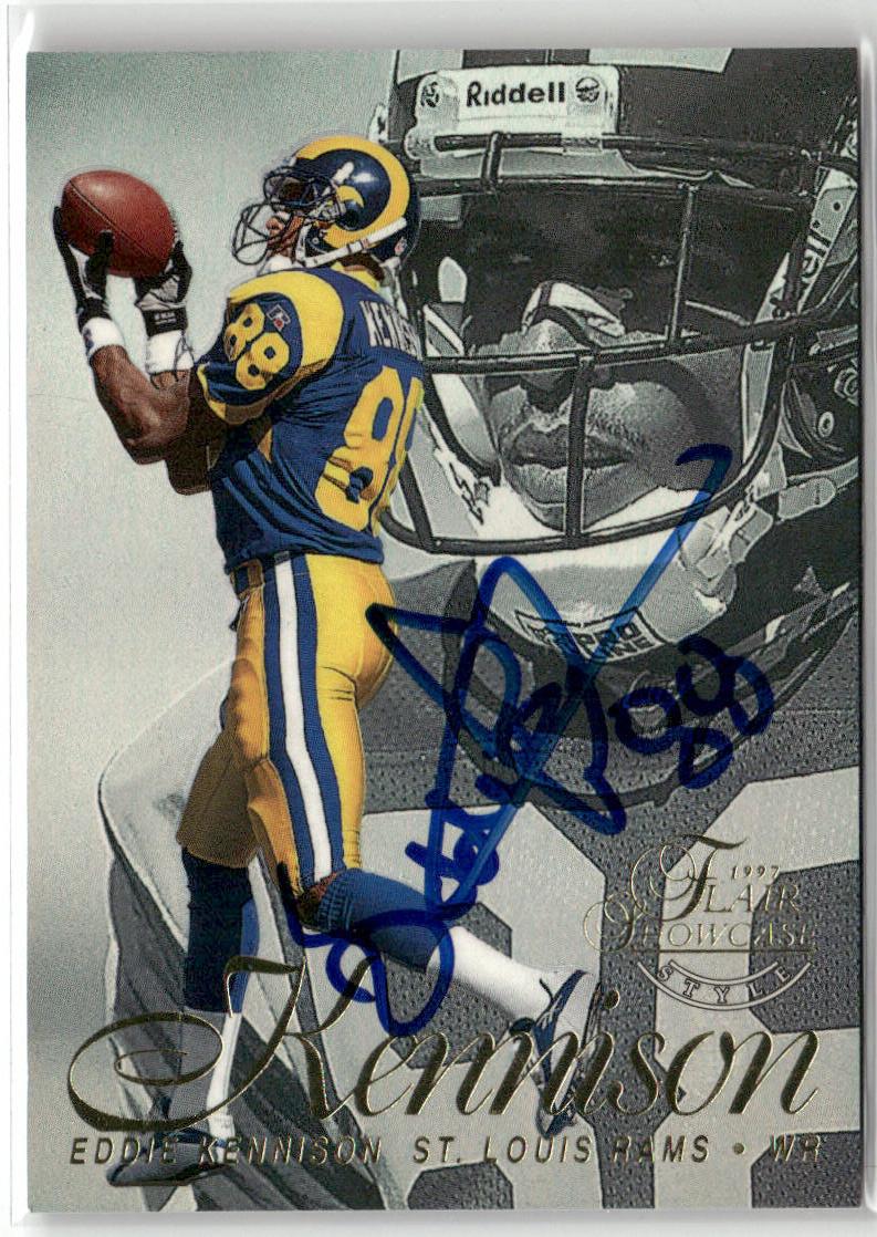 1997 Flair Showcase #3 Eddie Kennison Row 2 Autograph