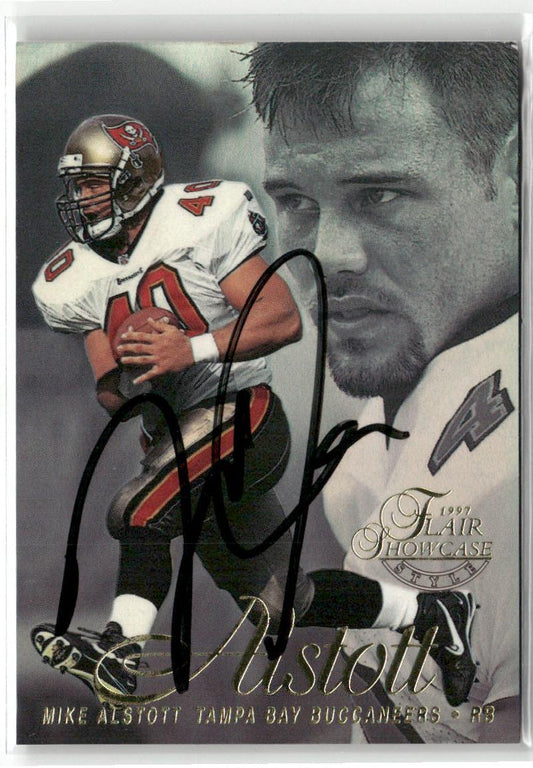 1997 Flair Showcase #40 Mike Alstott Row 2 Autograph