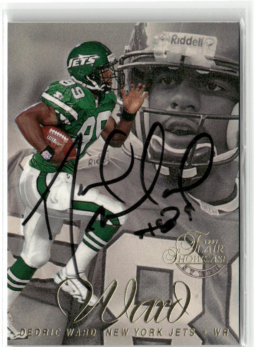 1997 Flair Showcase #118 Dedric Ward Row 2 Autograph