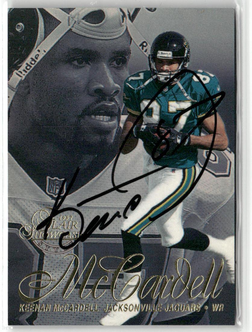 1997 Flair Showcase #50 Keeman McCardell Row 2 Autograph