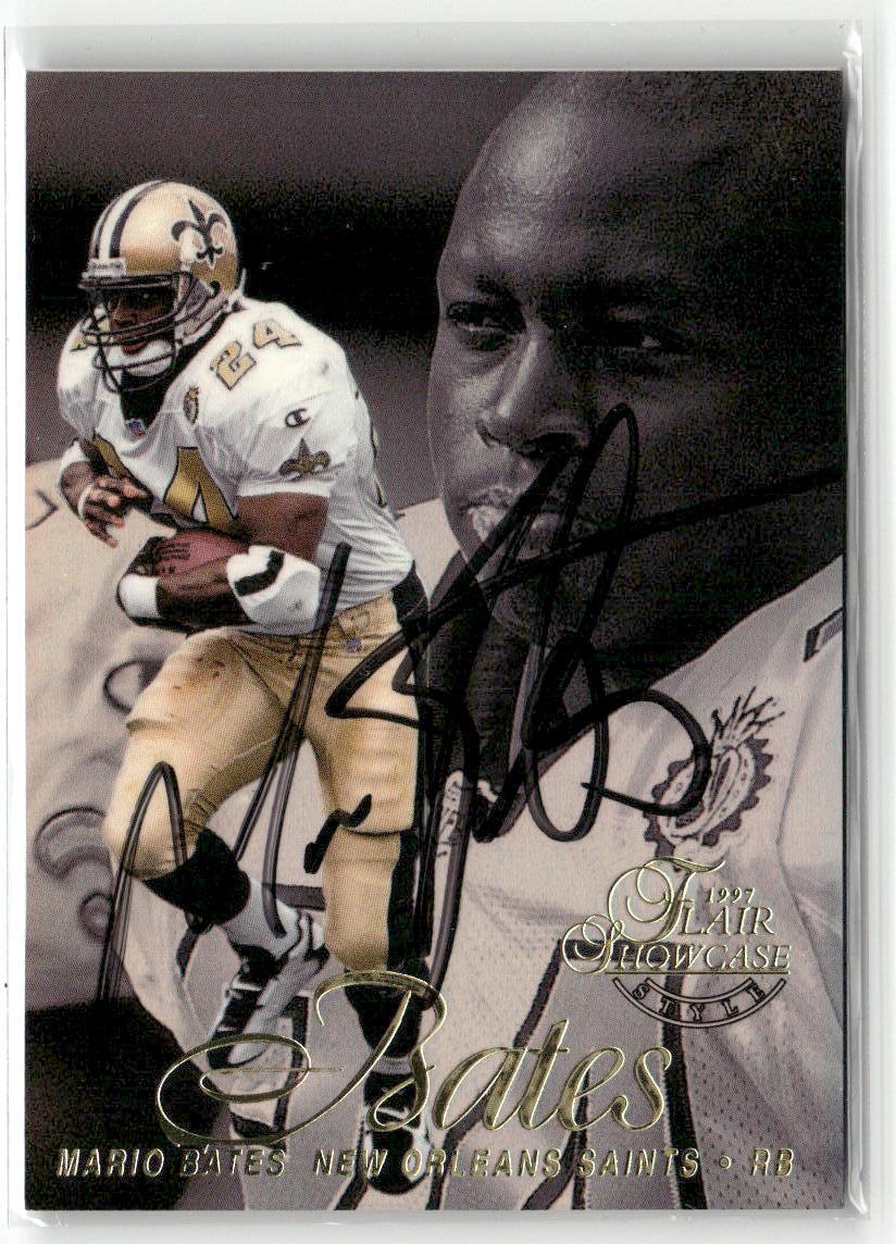 1997 Flair Showcase #100 Mario Bates Row 2 Autograph