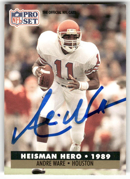 1991 Pro Set #38 Andre Ware Autograph