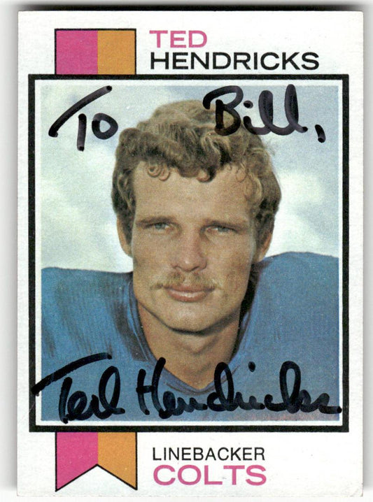 1973 Topps #430 Ted Hendricks Autograph