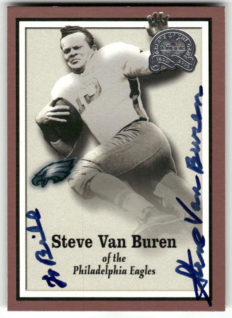 2000 Fleer Greats of the Game #57 Steve Van Buren Autograph