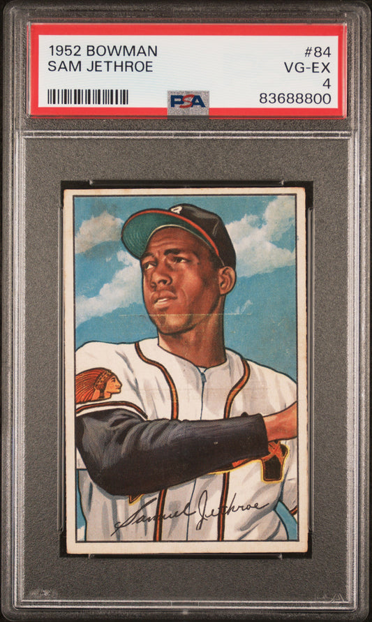 1952 Bowman #84 Sam Jethroe PSA 4