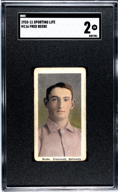 1910-11 Sporting Life (M116) Fred Beebe SGC 2