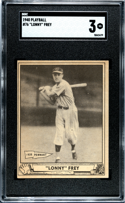 1940 Playball #76 Lonny Frey SGC 3