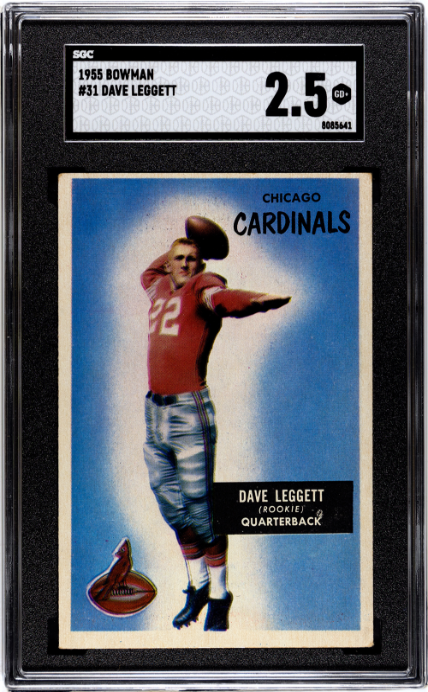 1955 Bowman #31 Dave Leggett SGC 2.5