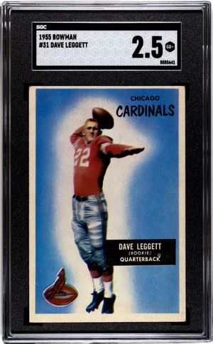 1955 Bowman #31 Dave Leggett SGC 2.5