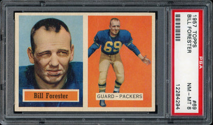 1957 Topps #69 Bill Forester PSA 8