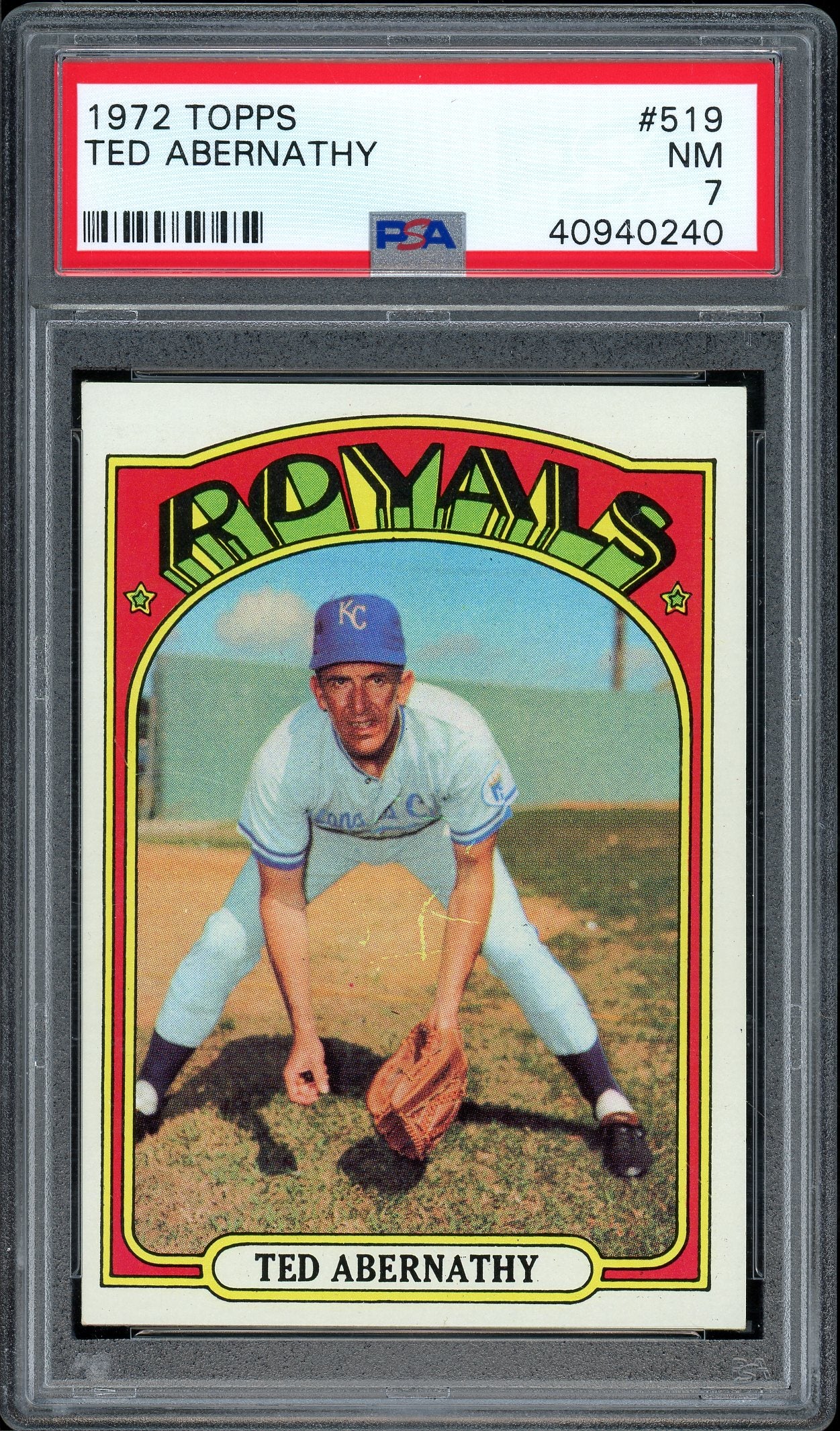 1972 Topps #519 Ted Abernathy PSA 7