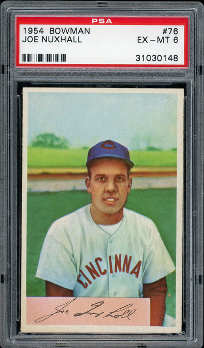 1954 Bowman #76 Joe Nuxhall PSA 6