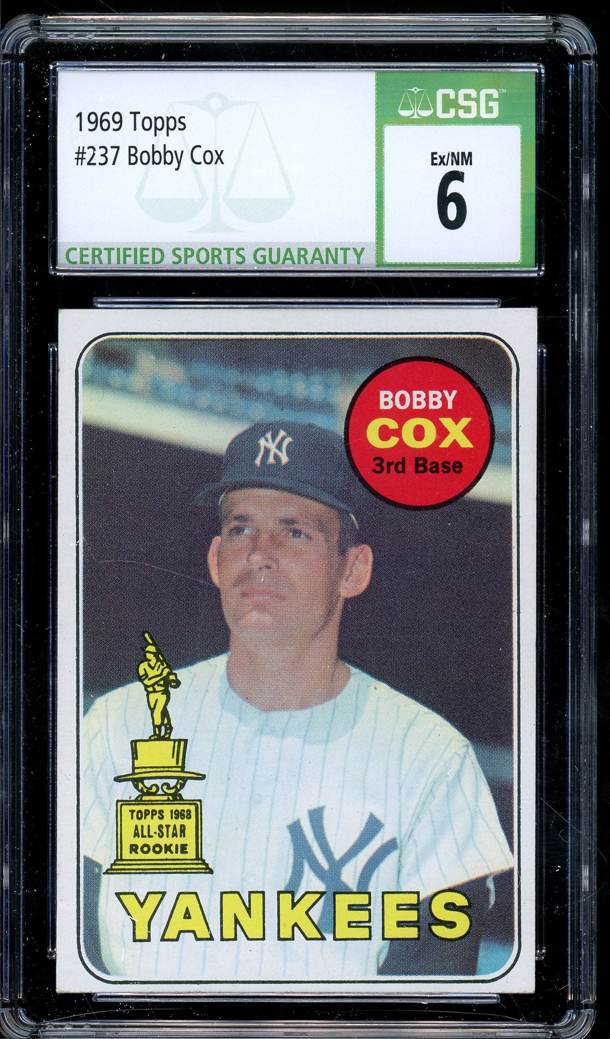 1969 Topps #237 Bobby Cox CSG 6