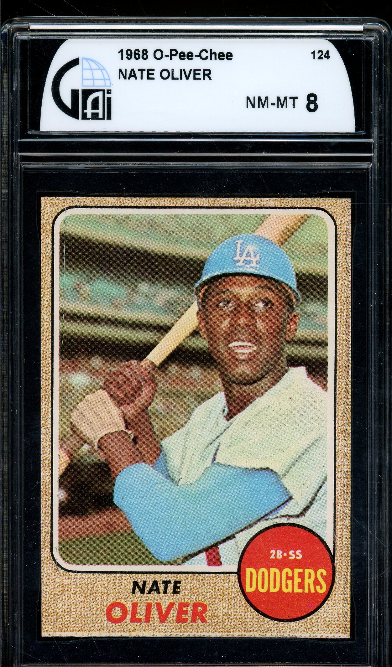 1968 Topps #124 Nate Oliver - GAI 8