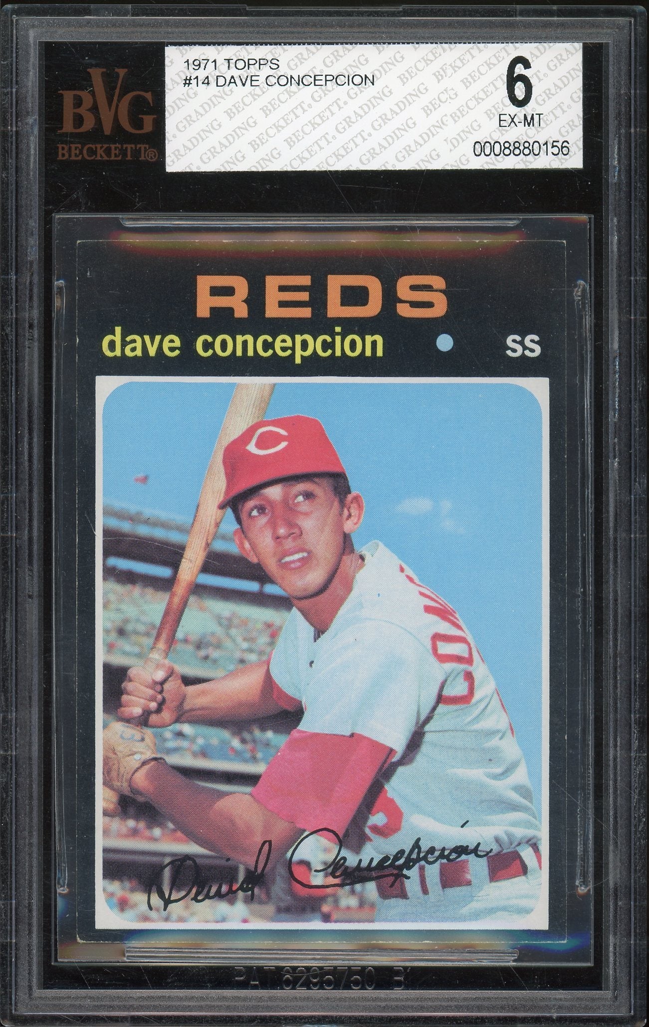 1971 Topps #14 Dave Concepcion BGS 6