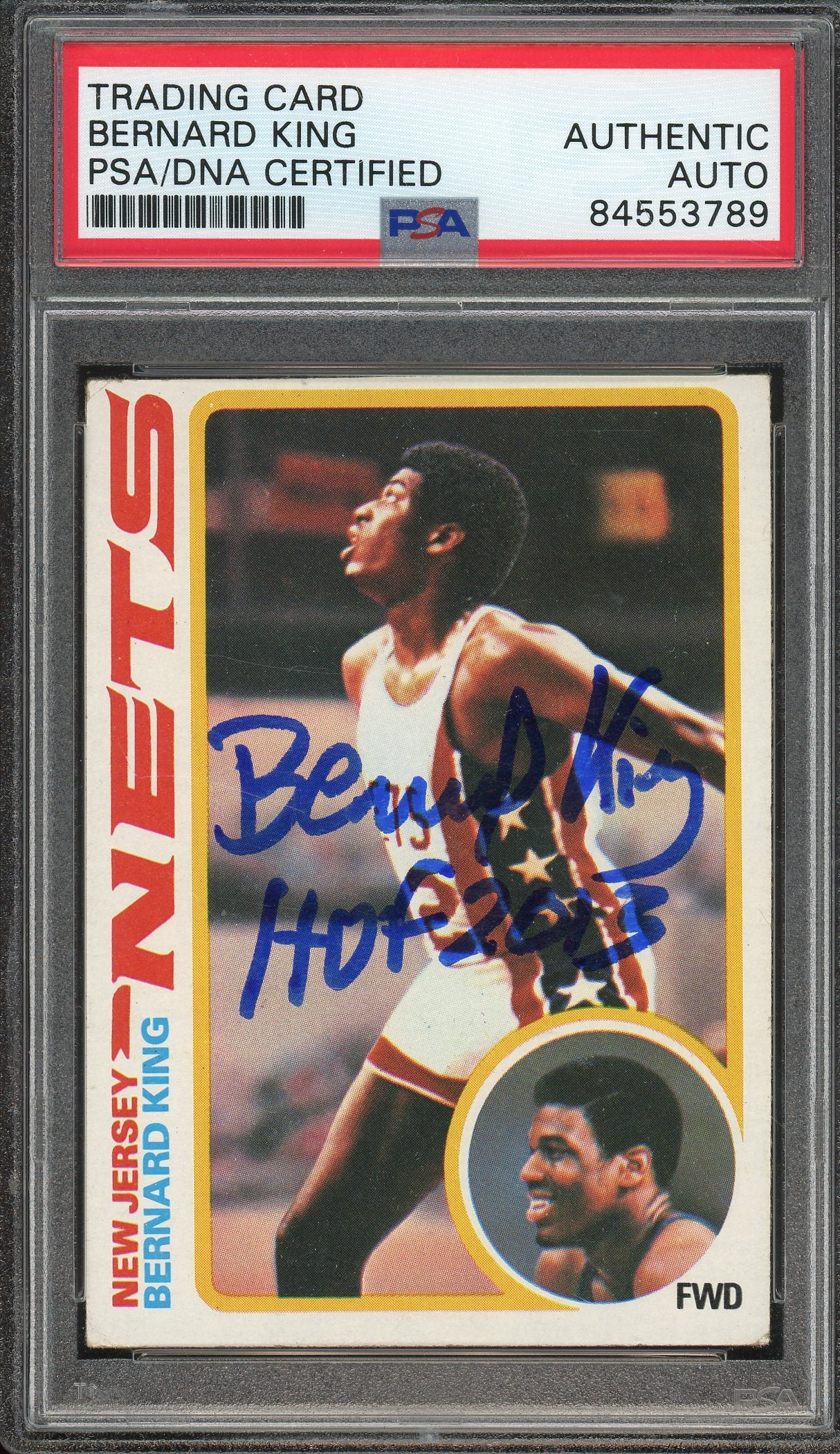 1978-79 Topps #75 Bernard King Auto PSA Authentic