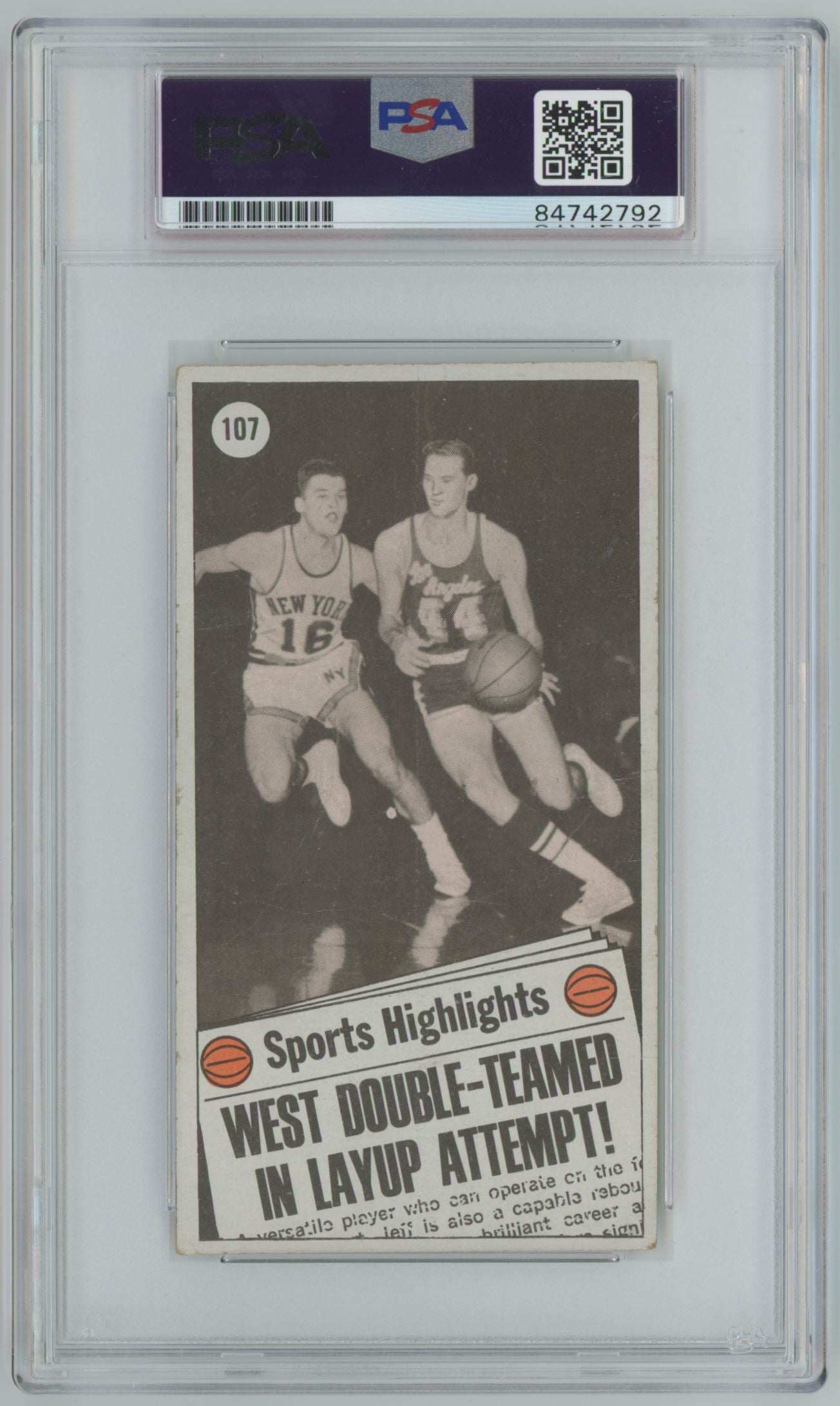 1970 Topps #107 Jerry West "Mr. Clutch" Auto 10 - PSA/DNA