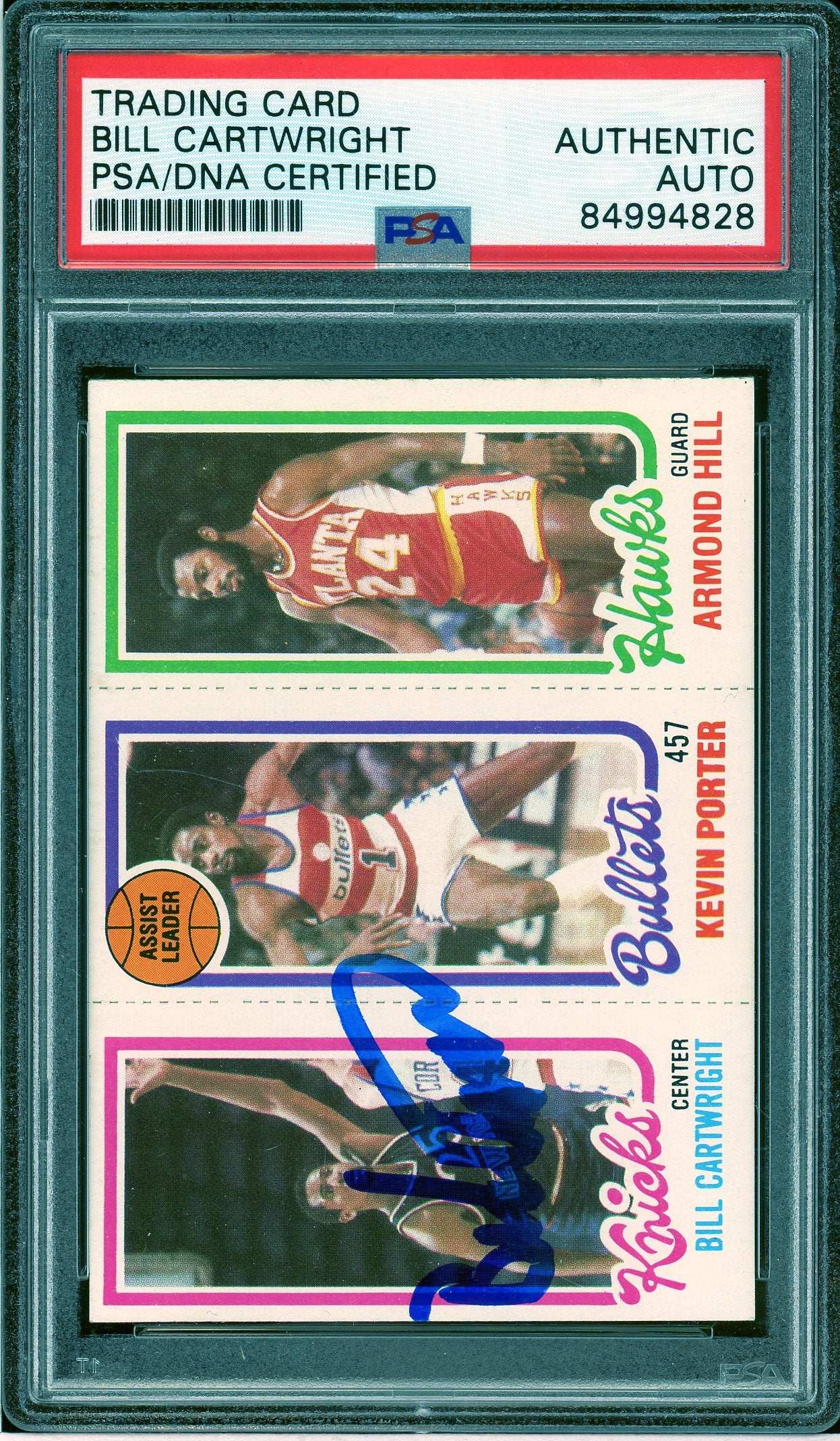 1980-81 Topps #166 Bill Cartwright Auto PSA Authentic (4828)