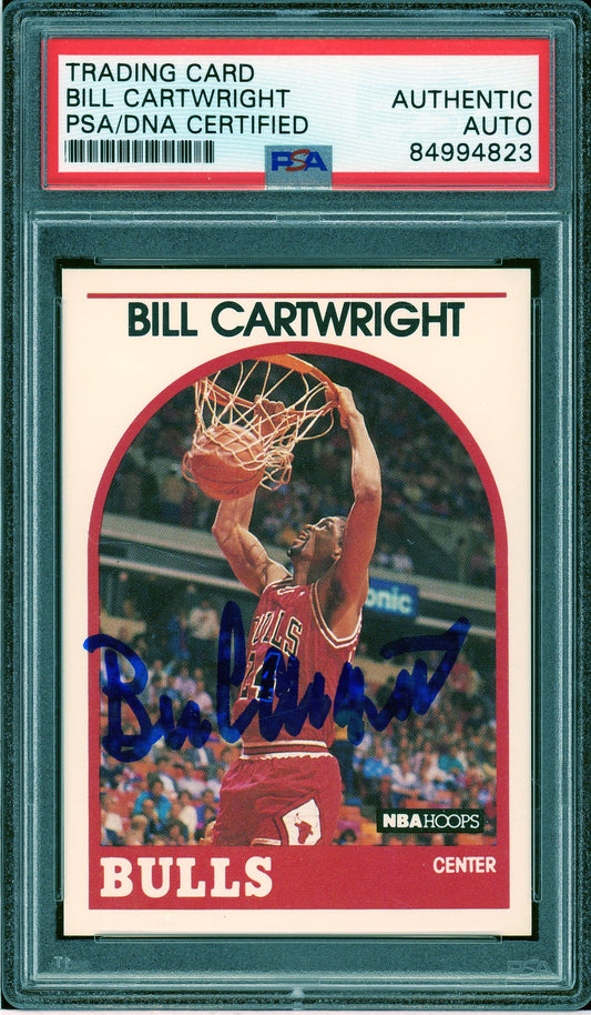 1989-90 Hoops #255 Bill Cartwright Auto PSA Authentic (4823)