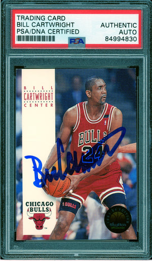 1993-94 SkyBox Premium #43 Bill Cartwright Auto PSA Authentic QUANTITY AVAILABLE