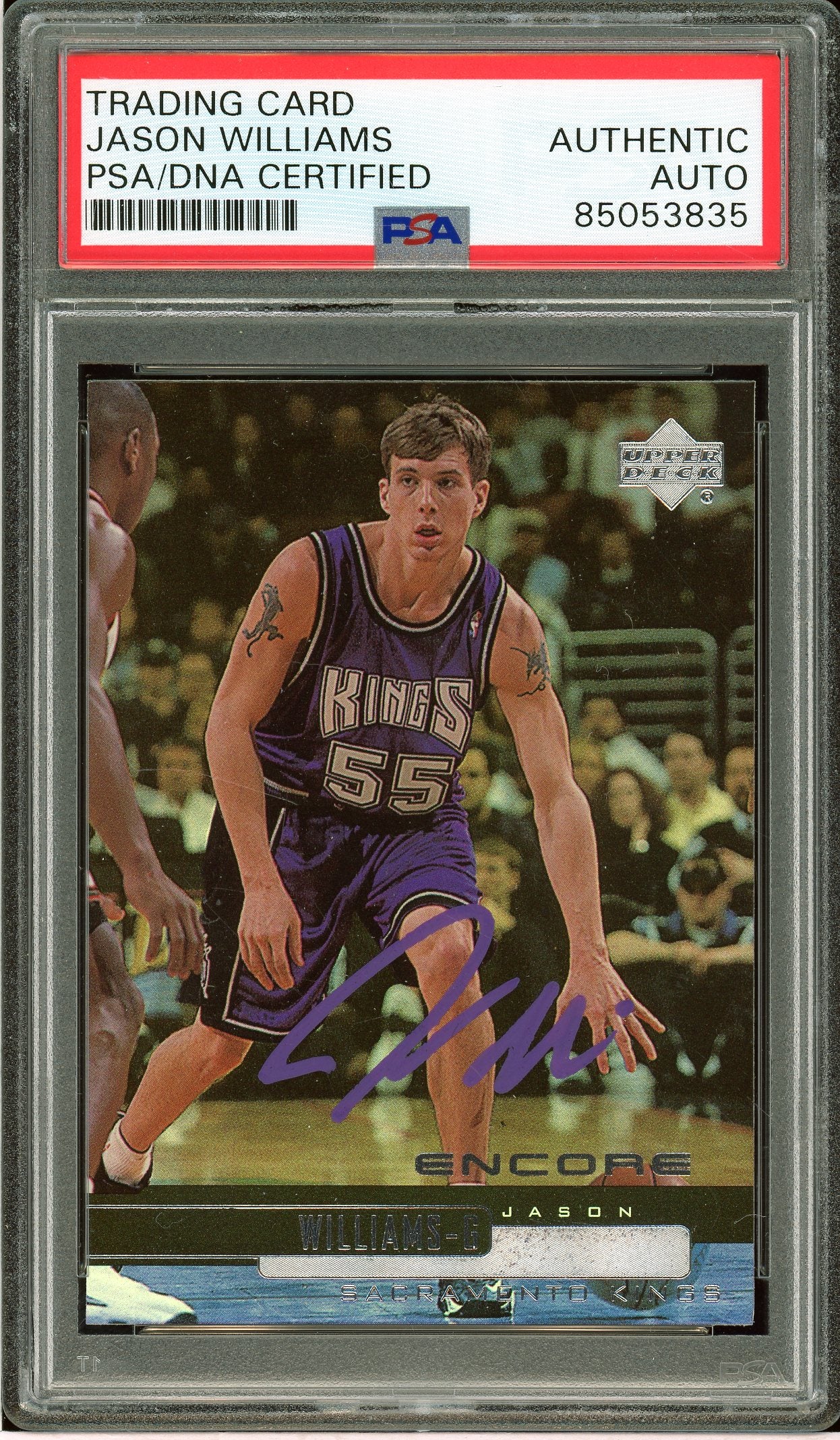 1999-00 Upper Deck Encore #68 Jason Williams Auto PSA Authentic