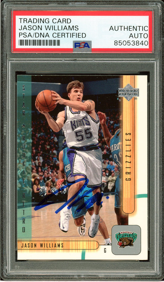 2001-02 Upper Deck #434 Jason Williams Auto PSA Authentic