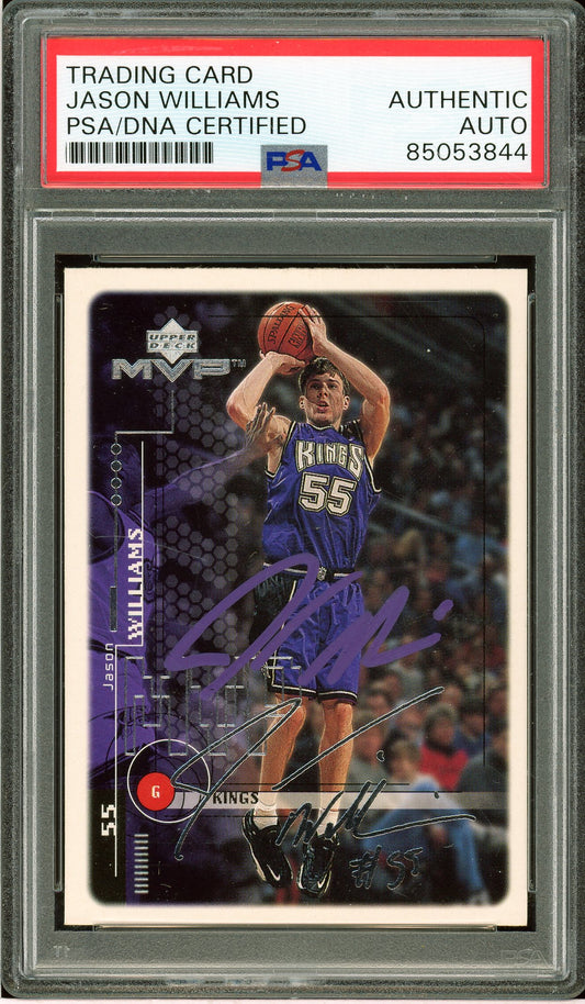 1999-00 Upper Deck MVP #137 Jason Williams Silver Script Auto PSA Authentic