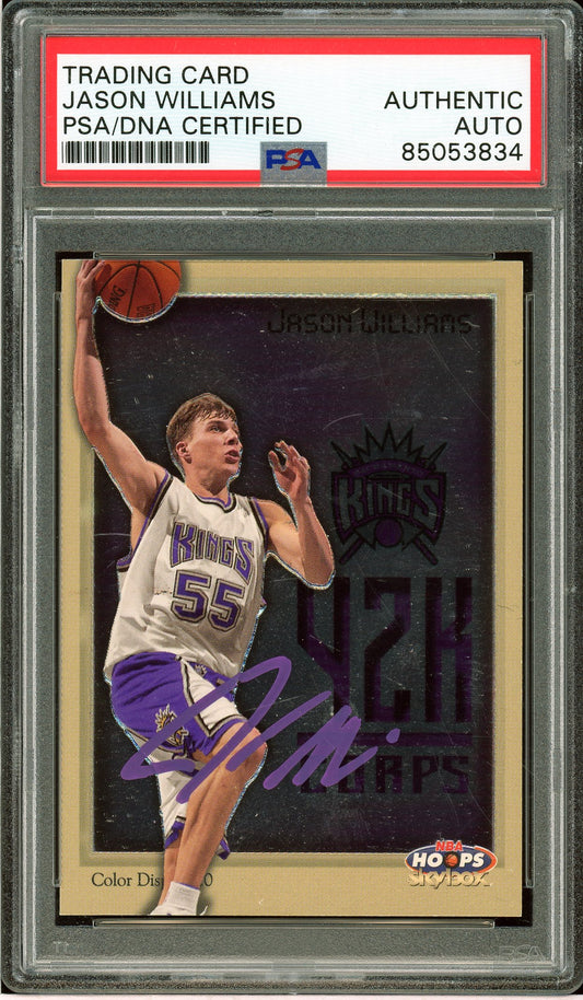 1999-00 Hoops #3 Jason Williams Y2K Corps Auto PSA Authentic