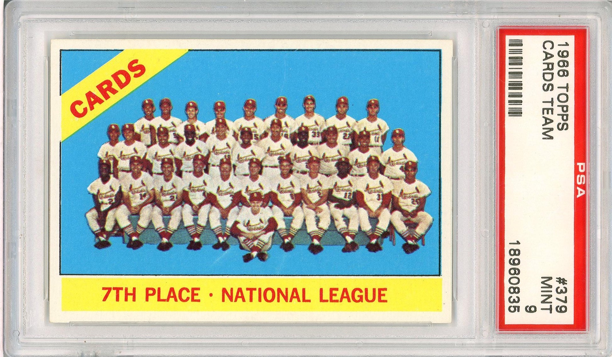 1966 Topps #379 Cards Team PSA 9