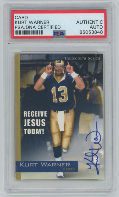 2000 Collector's Series Kurt Warner Auto - PSA/DNA