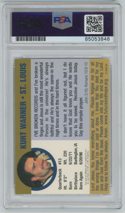 2000 Collector's Series Kurt Warner Auto - PSA/DNA